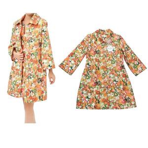 Julie Brown Mod Style Mildred Topper Coat in Bora Bora Size Medium NWT